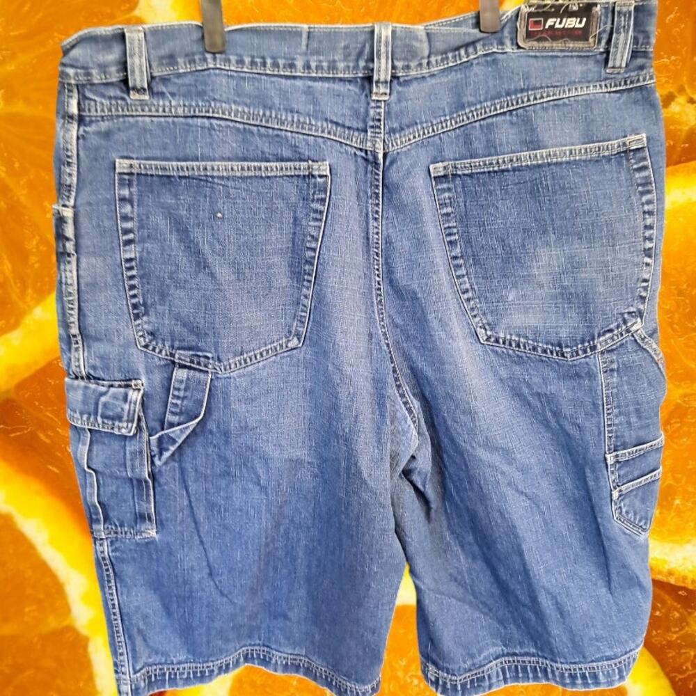 Fubu Denim Jeans Cargo Shorts Size 46 - Picture 6 of 6